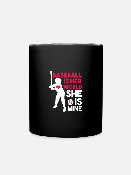 Baseballspieler Baseball - Tasse einfarbig - Schwarz