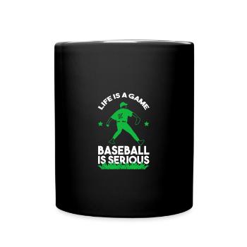 Baseball player Baseball - Full Colour Mug - black - Front