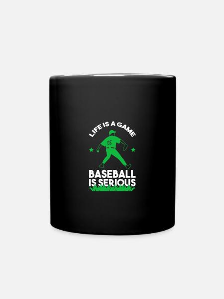 Baseballspieler Baseball - Tasse einfarbig - Schwarz
