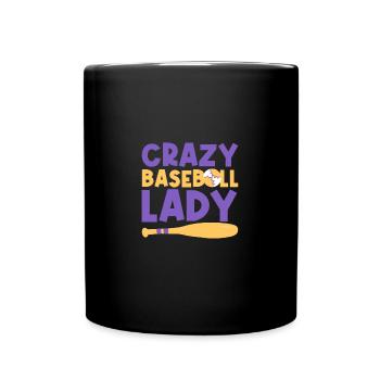 Baseball player Baseball - Full Colour Mug - black - Front