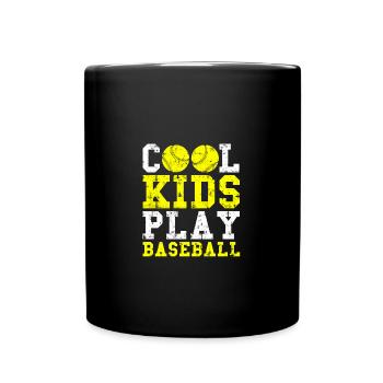 Baseball player Baseball - Full Colour Mug - black - Front
