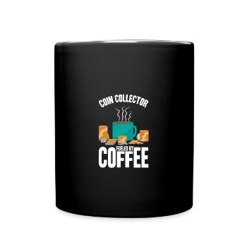 Les collectionneurs de pièces collectent des pièces - Mug uni - noir - Devant
