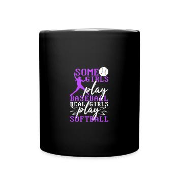 Softball - Mug uni - noir - Devant