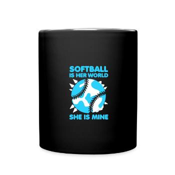 Softball - Mug uni - noir - Devant