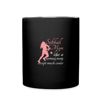 Softball - Full Colour Mug - black - Front
