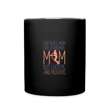 Softball - Mug uni - noir - Devant