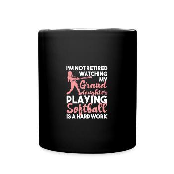 Softball - Mug uni - noir - Devant