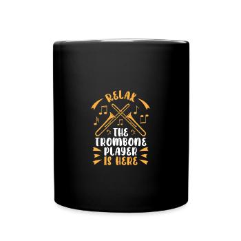 Tromboniste trombone - Mug uni - noir - Devant