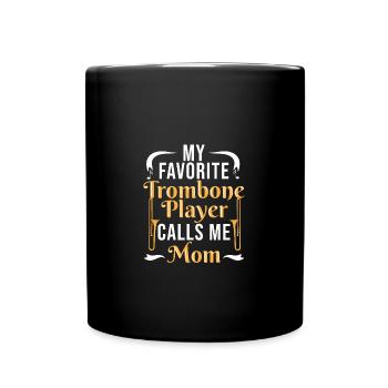 Tromboniste trombone - Mug uni - noir - Devant