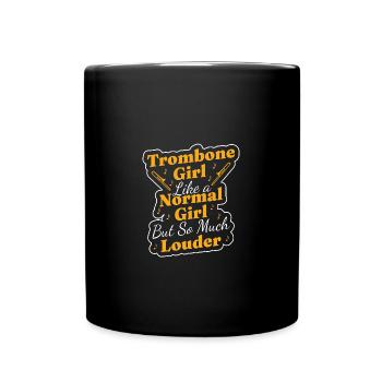 Tromboniste trombone - Mug uni - noir - Devant