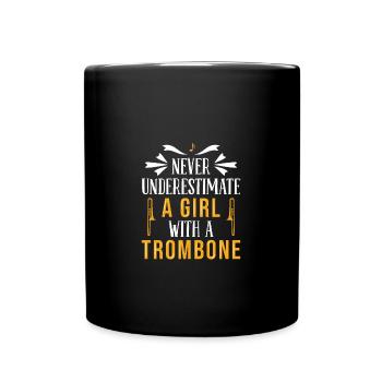 Posaune Posaunist - Tasse einfarbig - Schwarz - Vorne