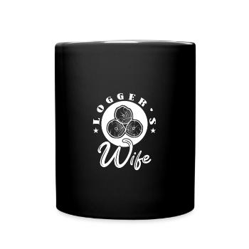 Bûcheron Bûcheron Tronçonneuse - Mug uni - noir - Devant