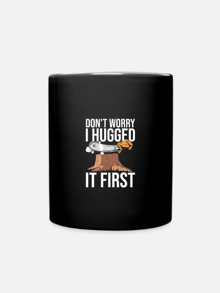 Logger Lumberjack Chainsaw - Full Colour Mug - black