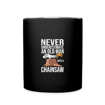 Bûcheron Bûcheron Tronçonneuse - Mug uni - noir - Devant