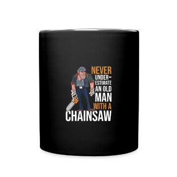 Bûcheron Bûcheron Tronçonneuse - Mug uni - noir - Devant