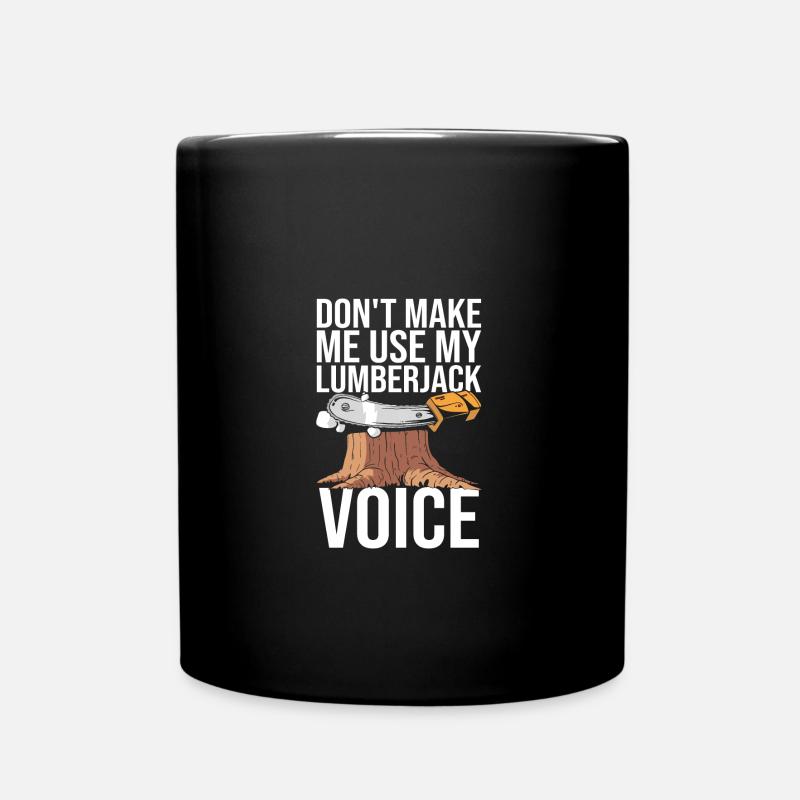 Bûcheron Bûcheron Tronçonneuse - Mug uni - noir