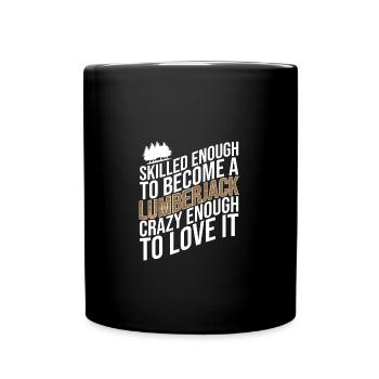 Bûcheron Bûcheron Tronçonneuse - Mug uni - noir - Devant