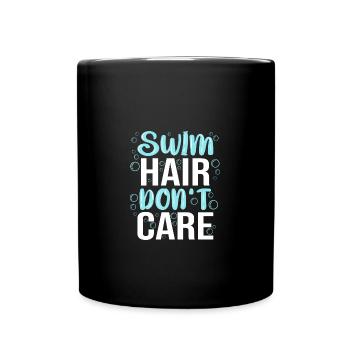 Schwimmen Schwimmer - Tasse einfarbig - Schwarz - Vorne