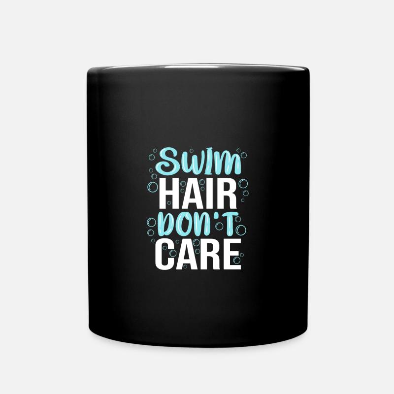 Schwimmen Schwimmer - Tasse einfarbig - Schwarz