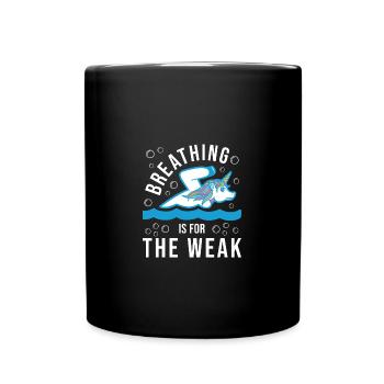 Schwimmen Schwimmer - Tasse einfarbig - Schwarz - Vorne
