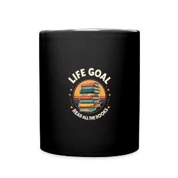 Read all books - Full Colour Mug - black - Front