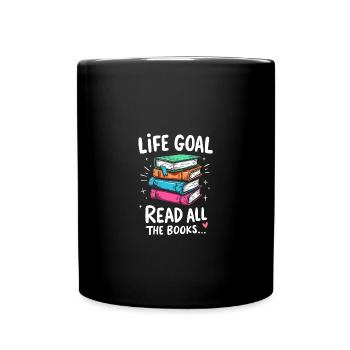 Read all books - Full Colour Mug - black - Front