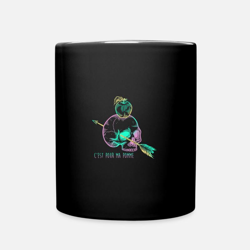 Skull Apple mauve - Mug uni - noir