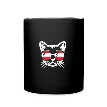 Cat Austrians Austria - Full Colour Mug - black - Front