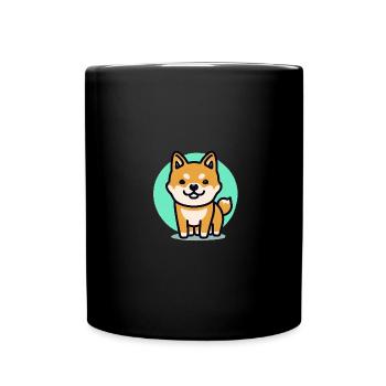 Chien Shiba Inu, race de chien japonais - Mug uni - noir - Devant