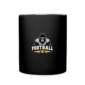 Gorille du football américain - Mug uni - noir - Devant