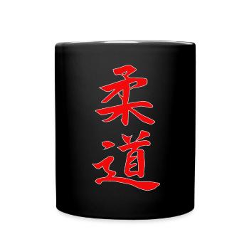 Judo Kanji Design en rouge - Mug uni - noir - Devant