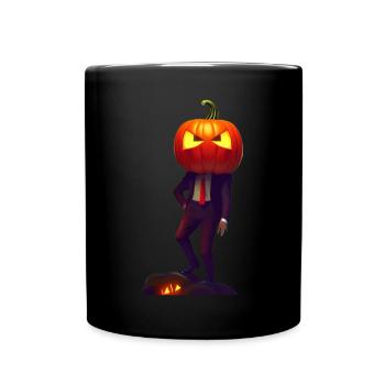 Citrouille occupée - Halloween - Mug uni - noir - Devant