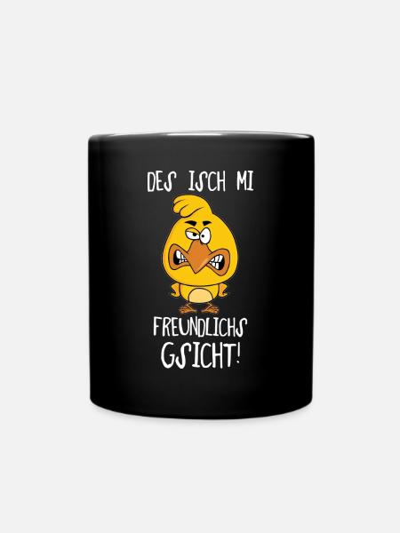 Gsiberger Ländle Vorarlberger lustiger Spruch - Tasse einfarbig - Schwarz