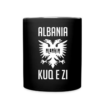 Albanien Adler albanisch Spruch Geschenkidee - Tasse einfarbig - Schwarz - Vorne