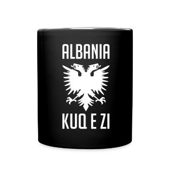Albanien Adler albanisch Spruch Geschenk - Tasse einfarbig - Schwarz - Vorne