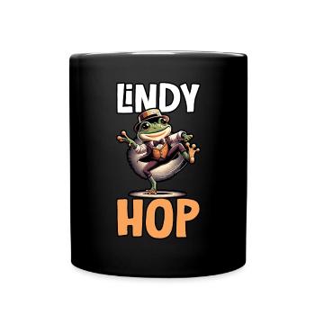 Lindy Hop Tänzer Swinging Dancing Swing Dance - Tasse einfarbig - Schwarz - Vorne