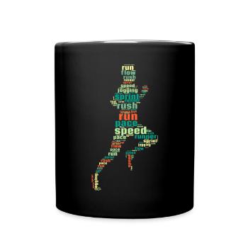 Running Rush run Pace Speed Marathon Runner cadeaux - Mug uni - noir - Devant