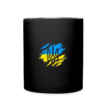 Ukraine Solidarité - Mug uni - noir - Devant