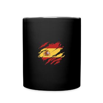 Spanien - Tasse einfarbig - Schwarz - Vorne