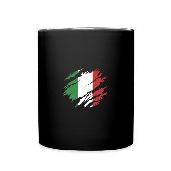 Italia flag - Full Colour Mug - black - Front