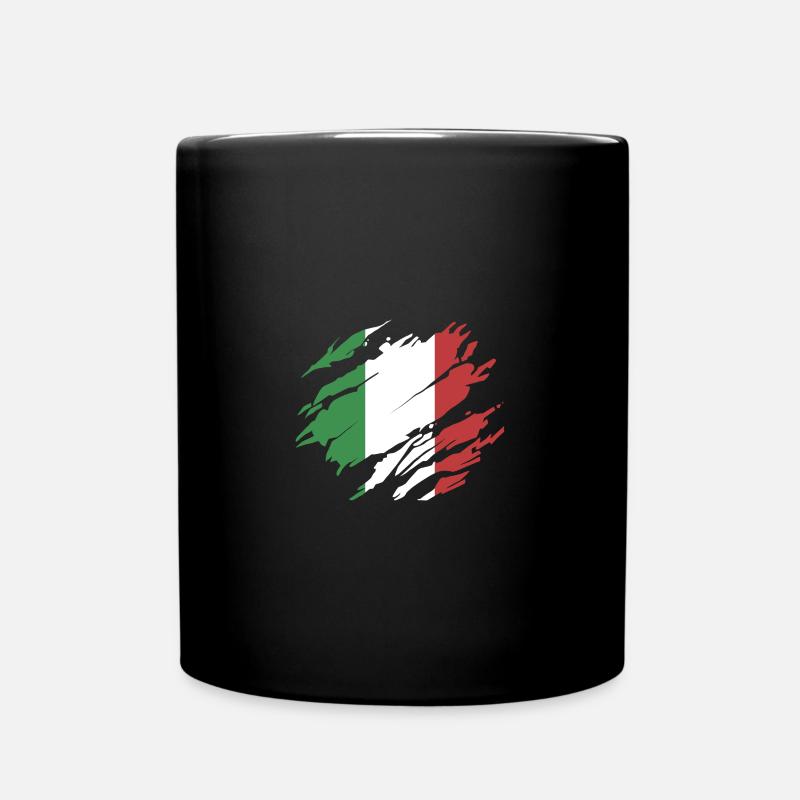 Italia flagge - Tasse einfarbig - Schwarz