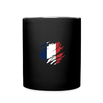 France Flag - Full Colour Mug - black - Front