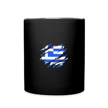 Grèce - Mug uni - noir - Devant