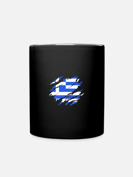 Grèce - Mug uni - noir