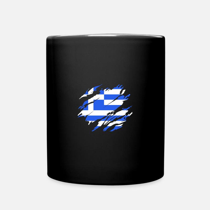Griechenland - Tasse einfarbig - Schwarz