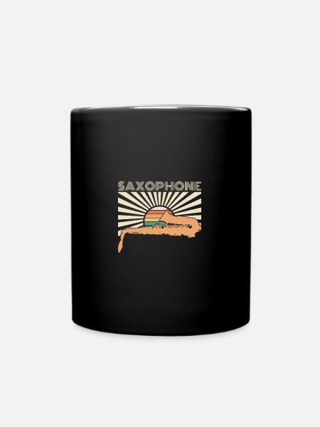 Saxophon Spruch - Tasse einfarbig - Schwarz
