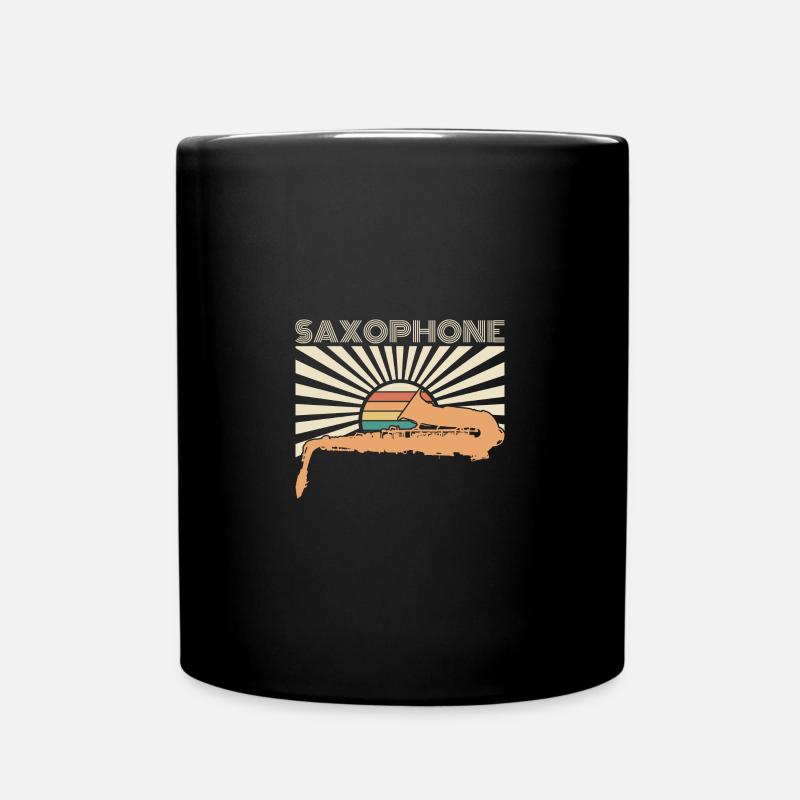 Saxophon Spruch - Tasse einfarbig - Schwarz