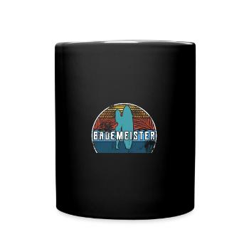 bademeister sommer - Tasse einfarbig - Schwarz - Vorne