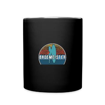 bademeister - Tasse einfarbig - Schwarz - Vorne