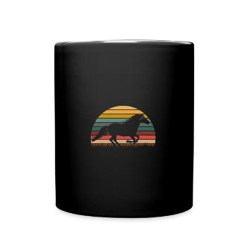 Iceland Horses - Full Colour Mug - black - Front